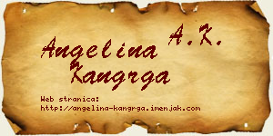 Angelina Kangrga vizit kartica